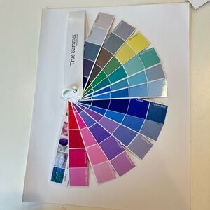 True Summer - Cool Summer Color Swatch Fan Deck personal color season analysis